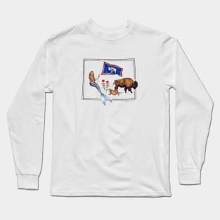 Wyoming Mermaid Long Sleeve T-Shirt